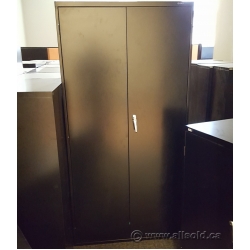 Global Black 36 x 72 2 Door Metal Storage Cabinet, Locking